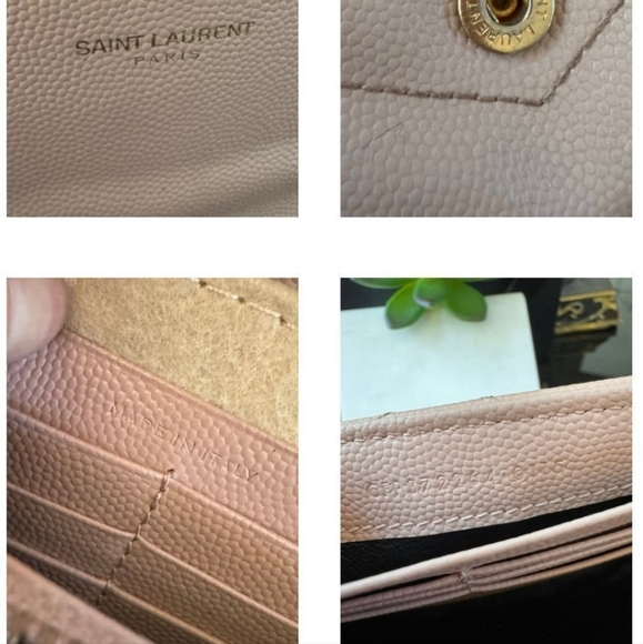 Saint Laurent YSL Cassandre Matelasse Long Flap Wallet w/Chain - Picture 12 of 12